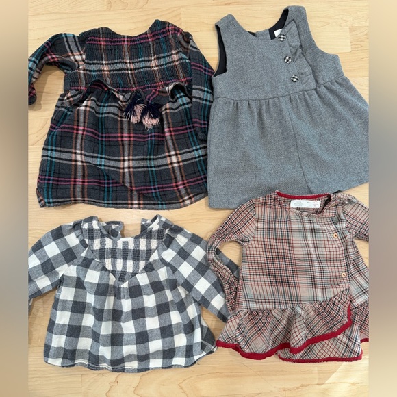 Zara Other - Zara Baby Girl Plaid Dress and tops
